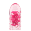 Вібратор із рельєфом Chisa Crystal Jelly Pleaser на батарейках, рожевий