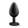 Анальна пробка з каменем BlushTEMPTASIA BLING PLUG MEDIUM BLACK