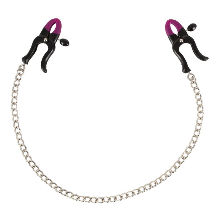 Затискачі для сосків з ланцюжком Bad Kitty silicone nipple