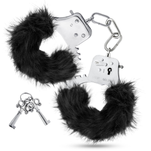 Наручники з хутром Blush Temptasia - Plush Fur Cuffs - Black