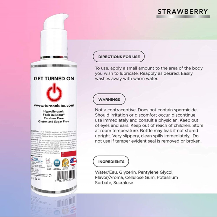 Їстівний лубрикант WET Yummy Strawberry Flavored Lube 178 мл