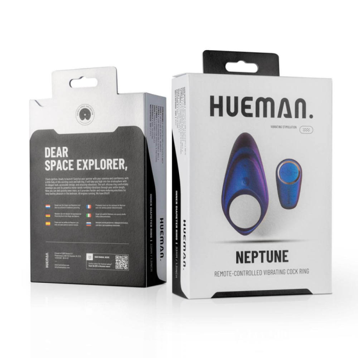 Ерекційне віброкільце Hueman фіолетове, 3.3 см