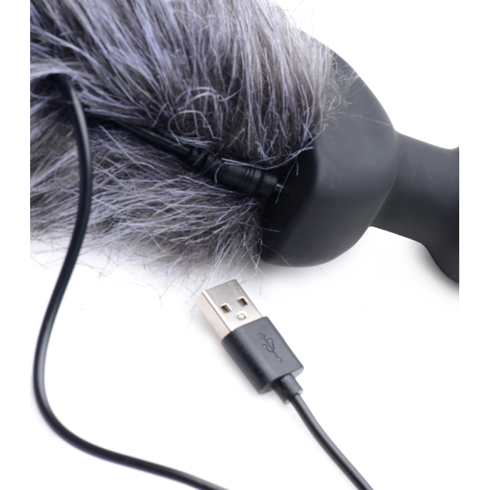 Анальна пробка хвостик із вібрацією Tailz Vibrating Anal Plug With Tail - Fox