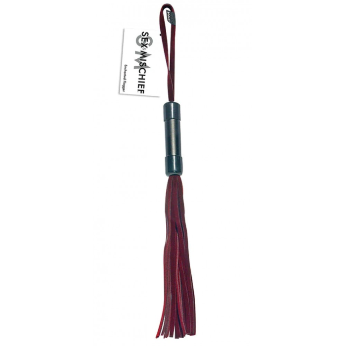 Плеть з петлею на рукояті Sex & Mischief бордова, 33 см - Enchanted Flogger