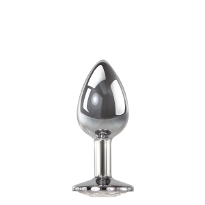 Анальний плаг з каменем A&E CLEAR GEM ANAL PLUG MEDIUM