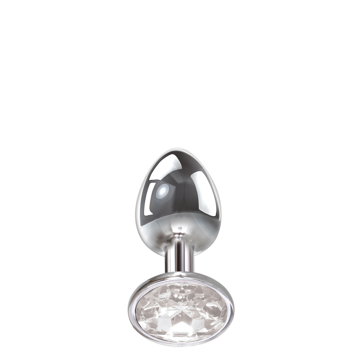 Анальний плаг з каменем A&E CLEAR GEM ANAL PLUG MEDIUM