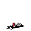 Анальний корок з каменем A&E RED HEART GEM ANAL PLUG SMALL