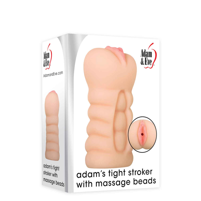 Мастурбатор із внутрішніми кульками A&E ADAMS TIGHT STROKER MASSAGE BEADS
