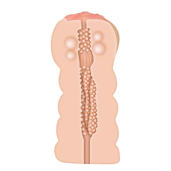 Мастурбатор із внутрішніми кульками A&E ADAMS TIGHT STROKER MASSAGE BEADS