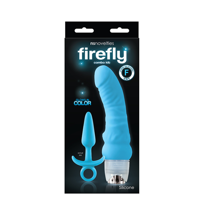 Набір Вібратор та Анальна пробка FIREFLY COMBO KIT BLUE