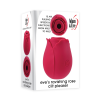 ВВакуумний кліторальний стимулятор Adam & Eve Eve's Ravishing Rose Clit Pleaser, червоний