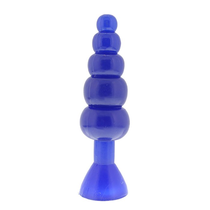 Анальна пробка із кульками синя BENDABLE BUTT RATTLER BLUE