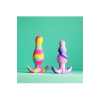 Анальна пробка конусоподібна зі стопером Blush Avant Kaleido різнобарвна