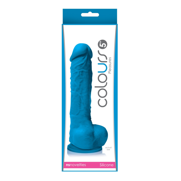 Фалоімітатор силікон NS Novelties COLOURS PLEASURES 5INCH BLUE