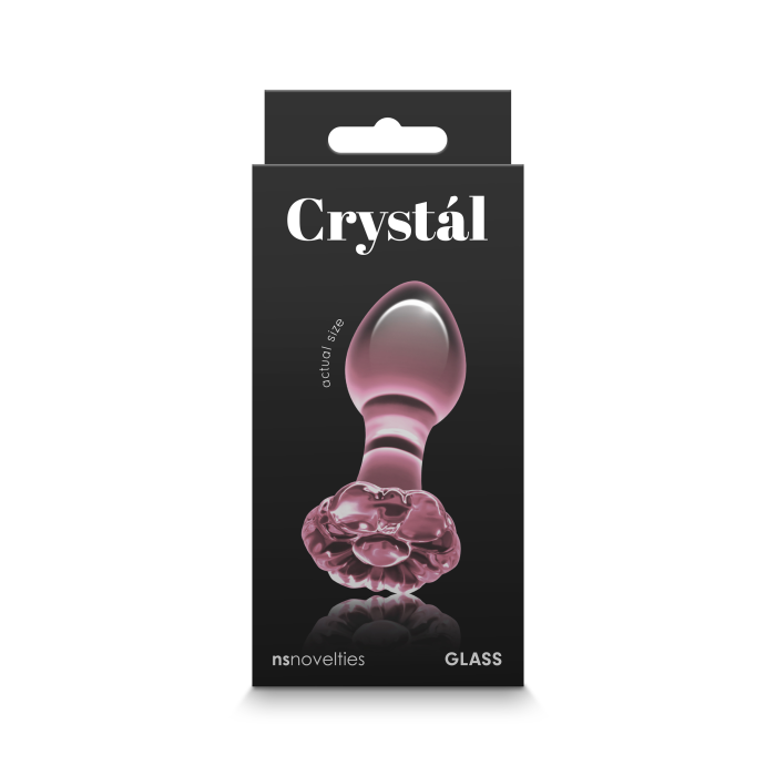 Скляна пробка NS Novelties CRYSTAL FLOWER PINK