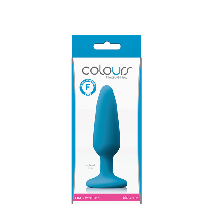 Анальний плаг силікон NS Novelties COLOURS PLEASURES SMALL PLUG BLUE.