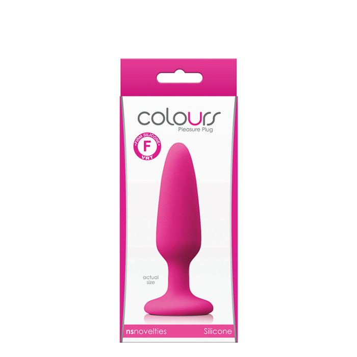 Анальний корок силікон NS Novelties COLOURS PLEASURES SMALL PLUG PINK