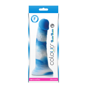 Фалоімітатор силікон NS Novelties COLOURS PLEASURES YUM 6" DILDO BLUE