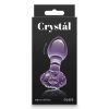 Скляна пробка NS Novelties CRYSTAL FLOWER PURPLE