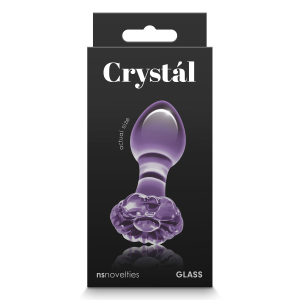 Скляна пробка NS Novelties CRYSTAL FLOWER PURPLE
