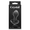 Скляна пробка NS Novelties CRYSTAL HEART BLACK