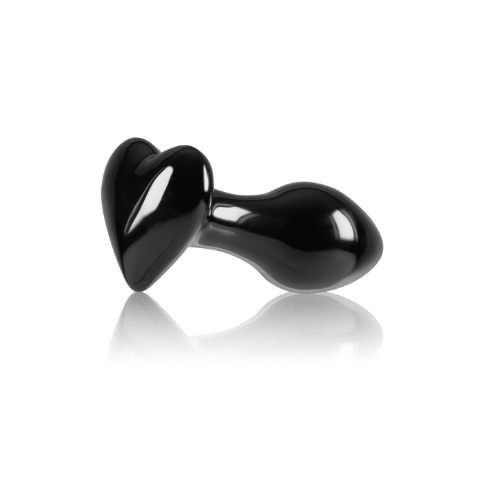 Скляна пробка NS Novelties CRYSTAL HEART BLACK