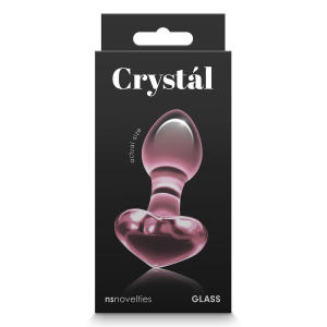 Скляна пробка NS Novelties CRYSTAL HEART PINK