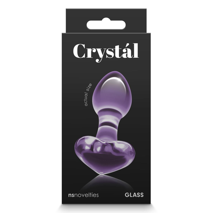 Скляна пробка NS Novelties CRYSTAL HEART PURPLE