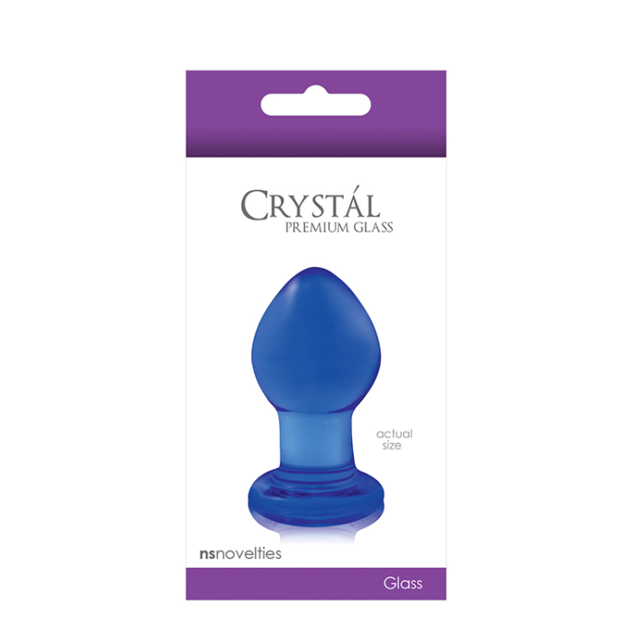 Скляна пробка NS Novelties CRYSTAL SMALL BLUE