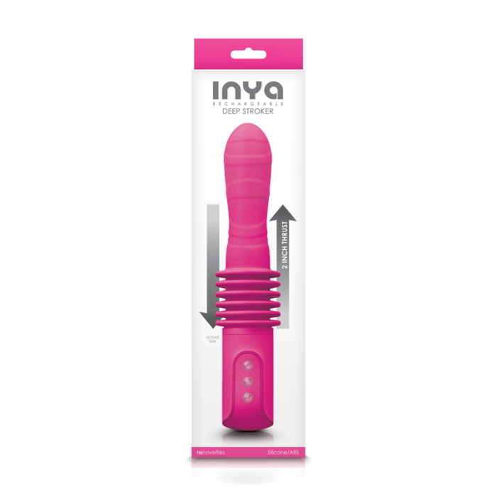 Вібратор з рухомими рухами INYA DEEP STROKER PINK