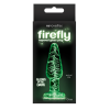 Анальна пробка скляна NS Novelties, що світиться FIREFLY GLASS TAPERED PLUG SMALL CLEAR