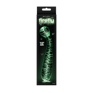 Фалоімітатор скляний NS Novelties, що світиться FIREFLY GLASS G SPOT GLOW WAND CLEAR