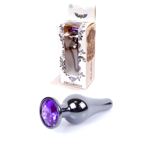 Анальний плаг з фіолетовим каменем Jewellery
