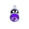 Анальний плаг з фіолетовим каменем Jewellery