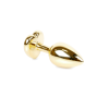 Анальний корок з фіолетовим каменем, серце Jewellery