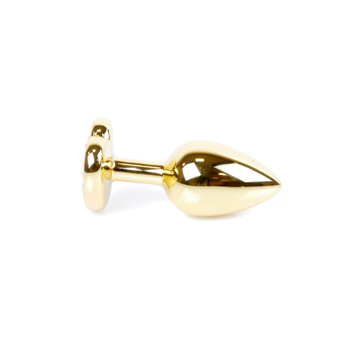 Анальний корок з фіолетовим каменем, серце Jewellery