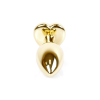 Анальний корок з фіолетовим каменем, серце Jewellery