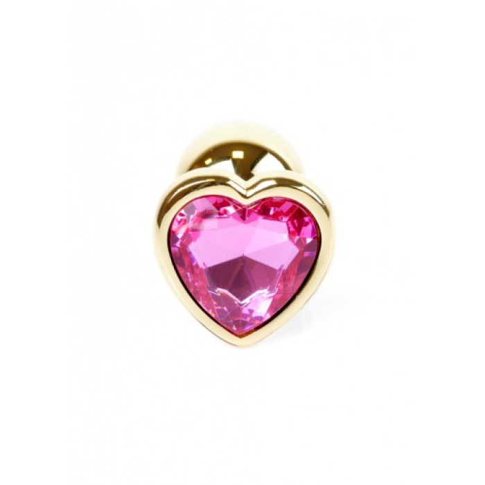 Анальний плаг з рожевим каменем Jewellery