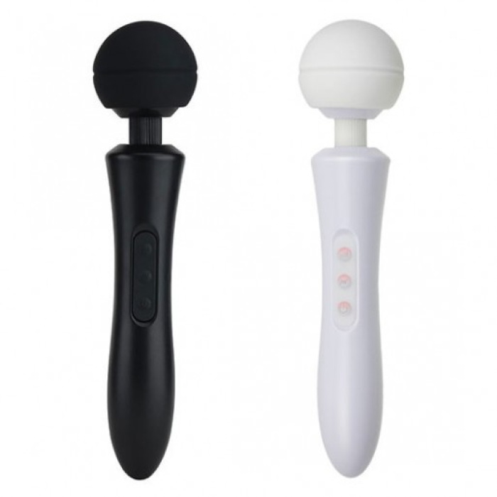 Вібратор-мікрофон з пульсацією чорний Massager Ultra Powerful -Big USB