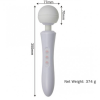 Вібратор-мікрофон з пульсацією чорний Massager Ultra Powerful -Big USB