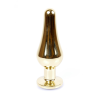 Анальний плаг з каменем Plug-Jewellery Gold BUTT PLUG- Clear