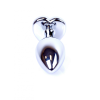 Анальна пробка Plug-Jewellery Silver Heart PLUG-Light Blue