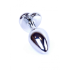 Анальна пробка Plug-Jewellery Silver Heart PLUG-Light Blue
