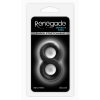 Ерекційне кільце подвійне NS Novelties Renegade Infinity Ring чорне