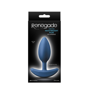 Анальна пробка з вібрацією Середня RENEGADE HEAVYWEIGHT PLUG MEDIUM BLUE