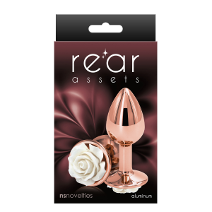 Анальний плаг NS Novelties REAR ASSETS ROSE SMALL WHITE