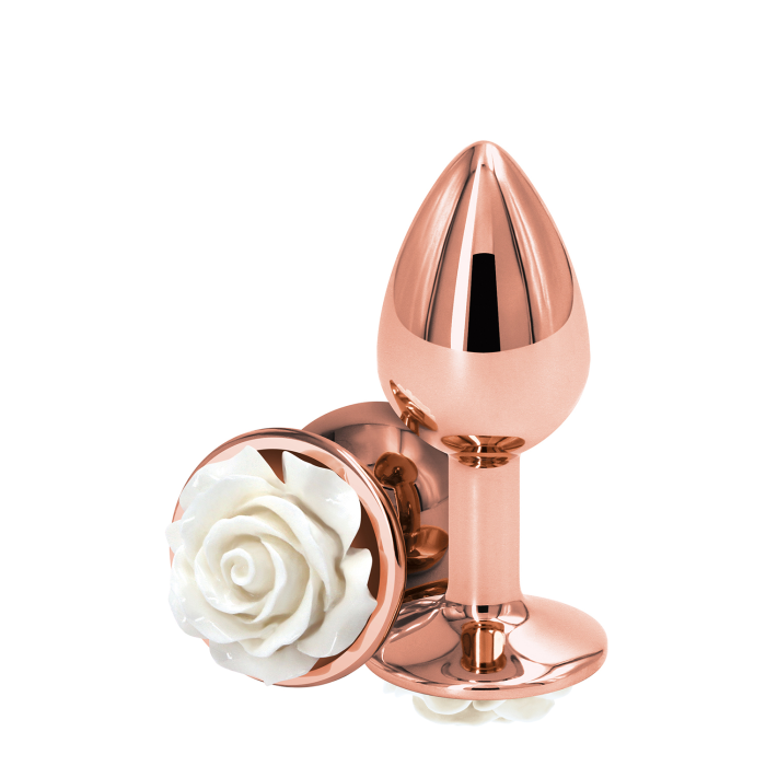 Анальний плаг NS Novelties REAR ASSETS ROSE SMALL WHITE