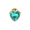 Анальна пробка S із зеленим каменем Boss of toys Jewellery