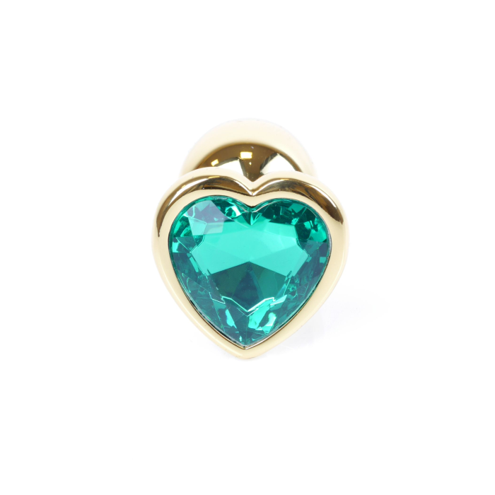 Анальна пробка S із зеленим каменем Boss of toys Jewellery