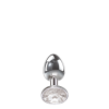 Анальна пробка із каменем A&E CLEAR GEM ANAL PLUG SMALL